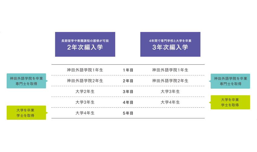 大学編入学の流れ