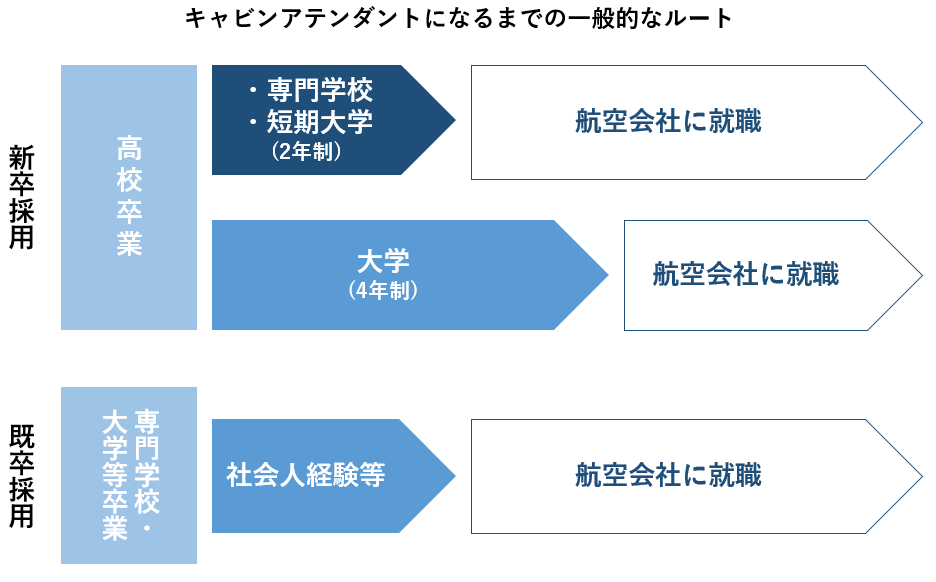 キャビンアテンダントになるには 元ca教官が条件 進路対策を解説