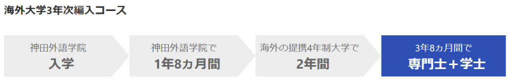 海外大学3年次編入コース